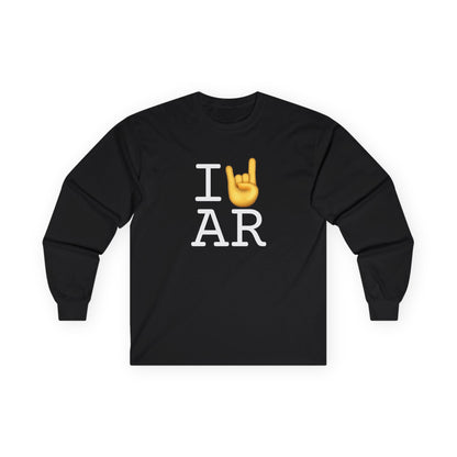"I Rock On with Arkansas" Long Sleeve Shirt