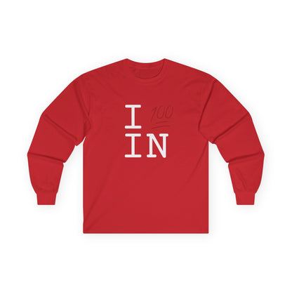 "I Keep it 100 in Indiana" Long Sleeve Shirt
