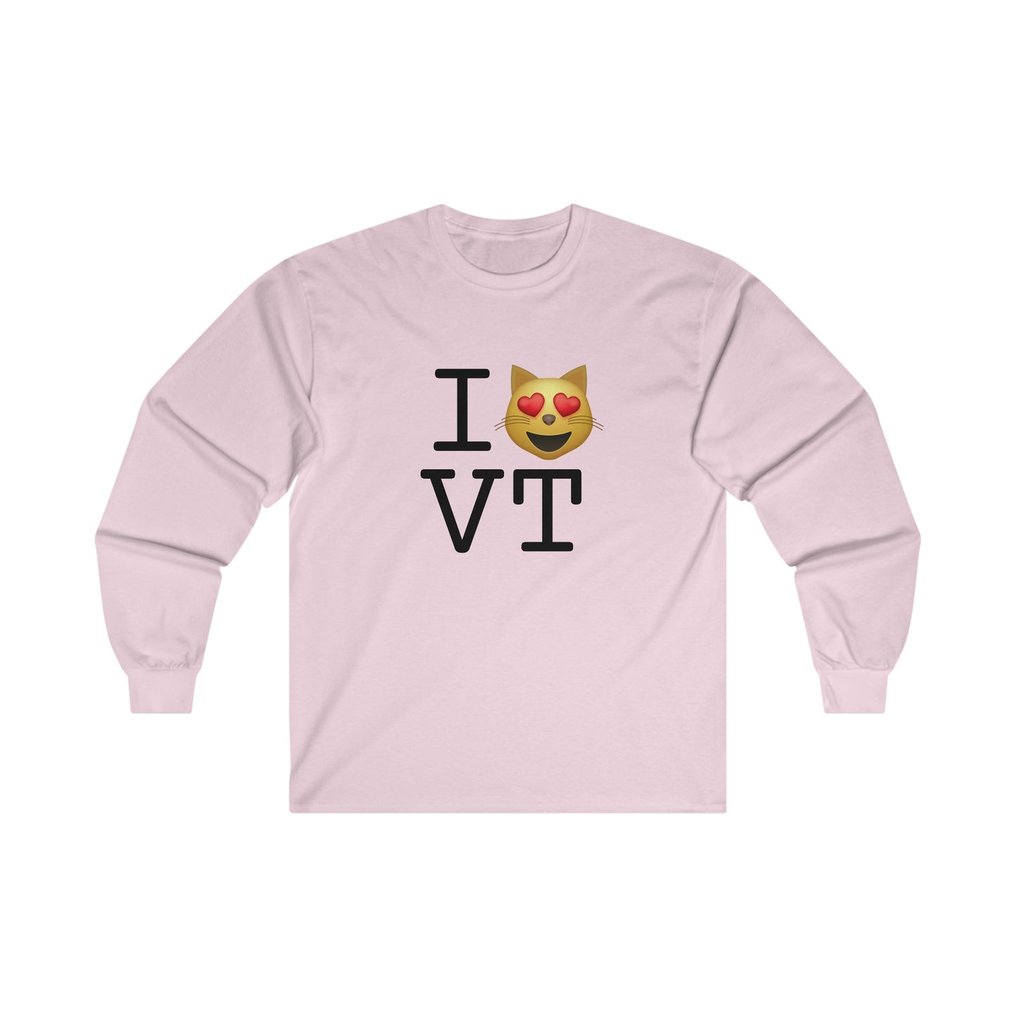 "I'm a Cat that Loves Vermont" Long Sleeve Shirt