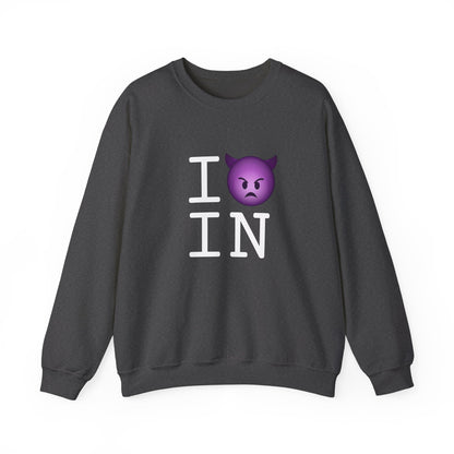 "I'm an Angry Devil about Indiana" Sweatshirt