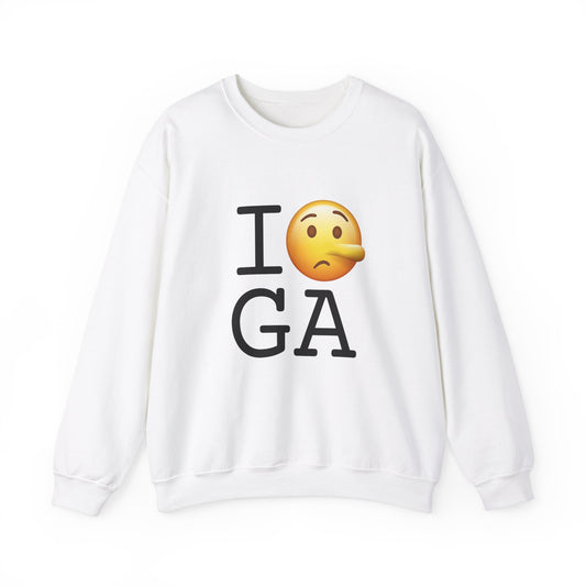"I Lie about Georgia" Sweatshirt