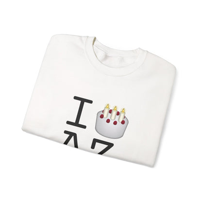 "I Birthday Cake Arizona" Sweatshirt