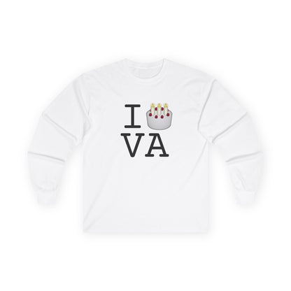 "I Birthday Cake Virginia" Long Sleeve Shirt
