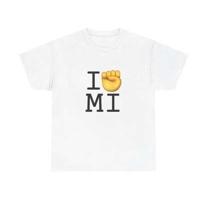 "I Raise my Fist with Michigan" Tee