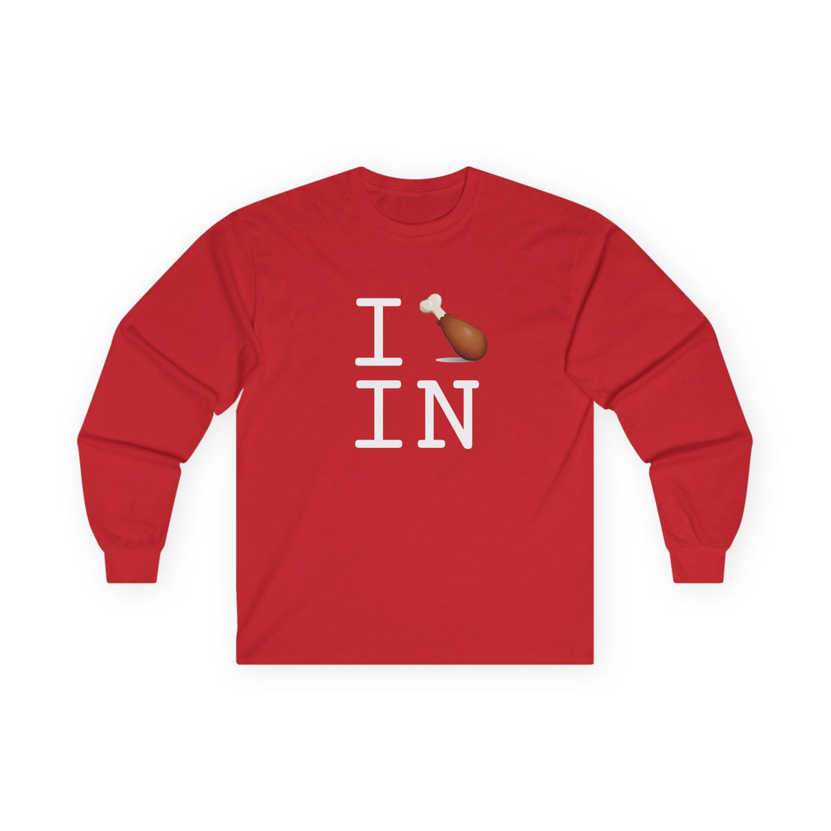 "I Chicken Drumstick Indiana" Long Sleeve Shirt
