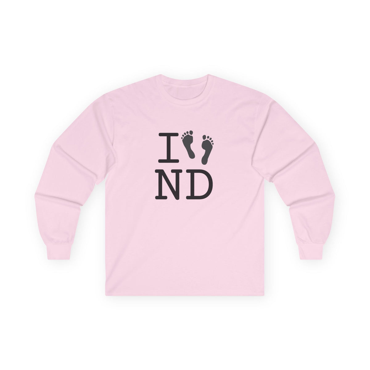 "I leave Footsteps in North Dakota" Long Sleeve Shirt