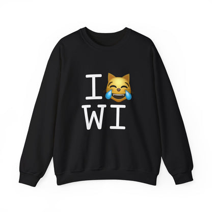 "I'm Laughing like a Cat at Wisconsin" Sweatshirt