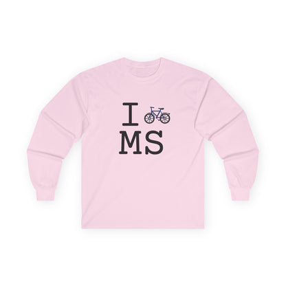 "I Bicycle Mississippi" Long Sleeve Shirt