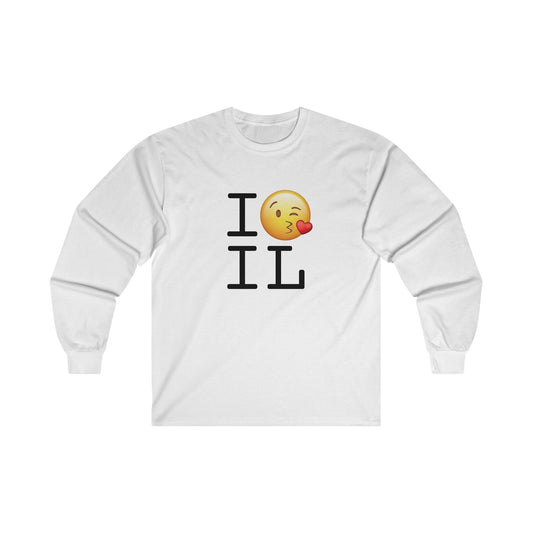 "I Blow a Kiss at Illinois" Long Sleeve Shirt