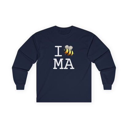 "I Bee in Massachusetts" Long Sleeve Shirt
