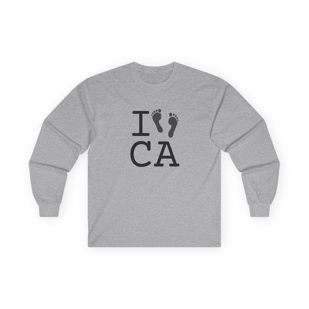 "I leave Footsteps in California" Long Sleeve Shirt