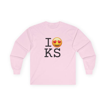 "I have Heart Eyes for Kansas" Long Sleeve Shirt
