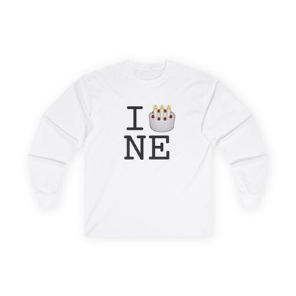 "I Birthday Cake Nebraska" Long Sleeve Shirt