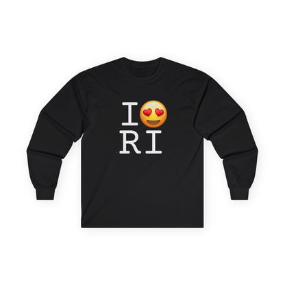 "I have Heart Eyes for Rhode Island" Long Sleeve Shirt