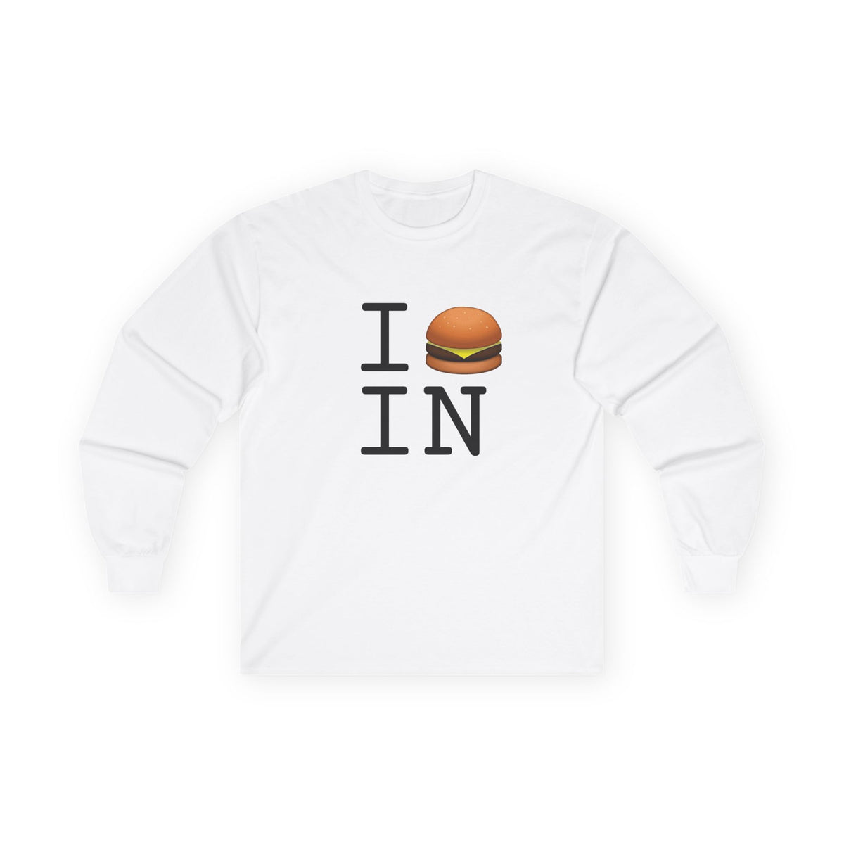 "I Cheeseburger Indiana" Long Sleeve Shirt
