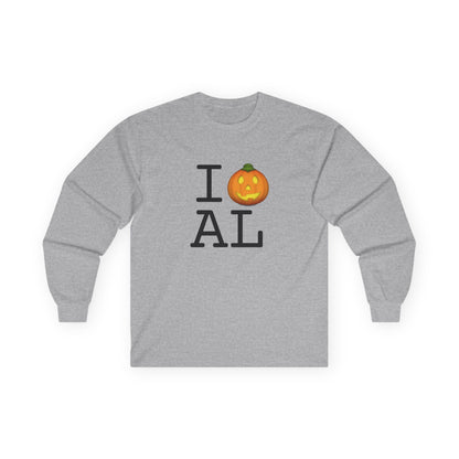 "I Jack-O-Lantern (Pumpkin) Alabama" Long Sleeve Shirt