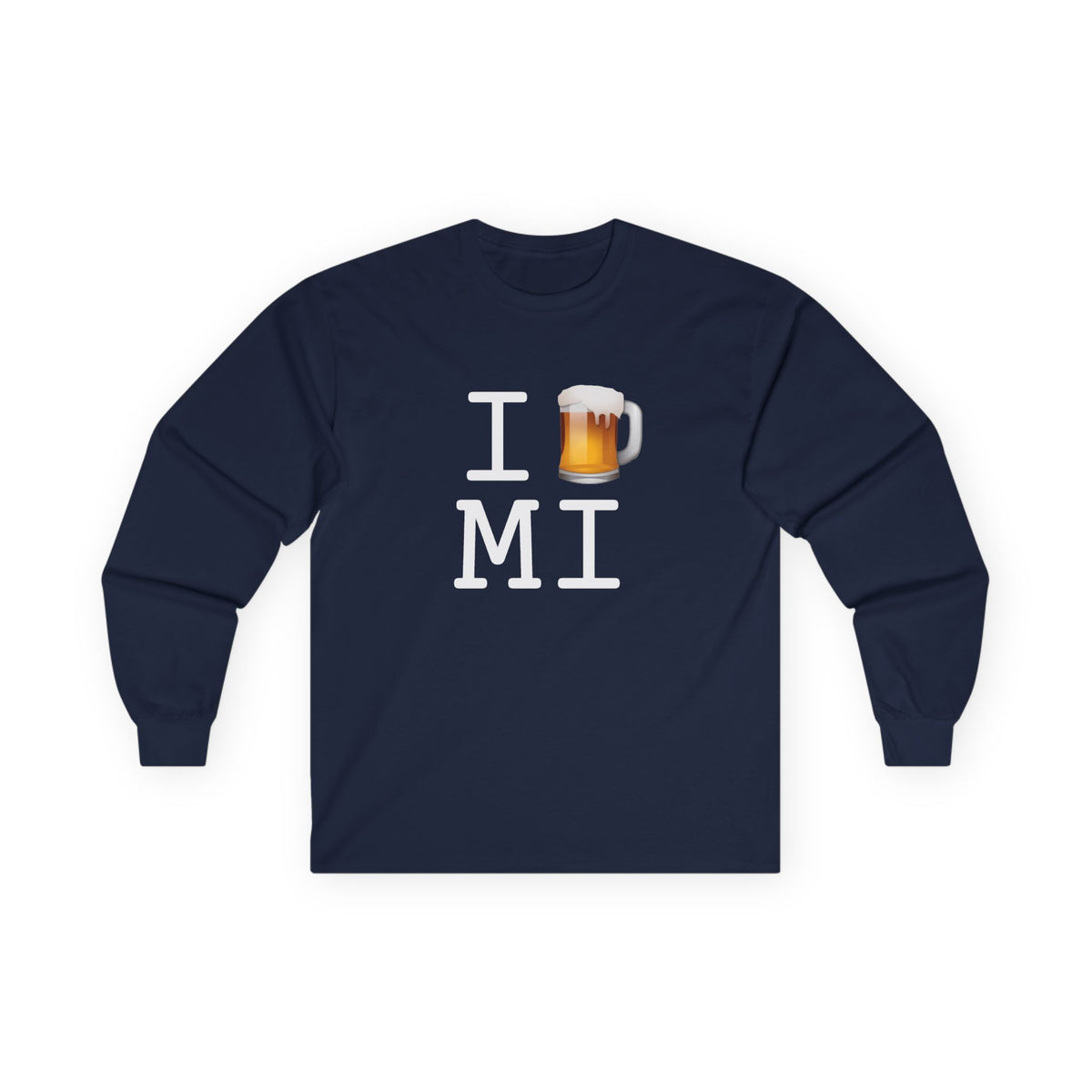 "I Beer Michigan" Long Sleeve Shirt