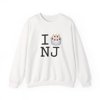 "I Birthday Cake New Jersey" Sweatshirt