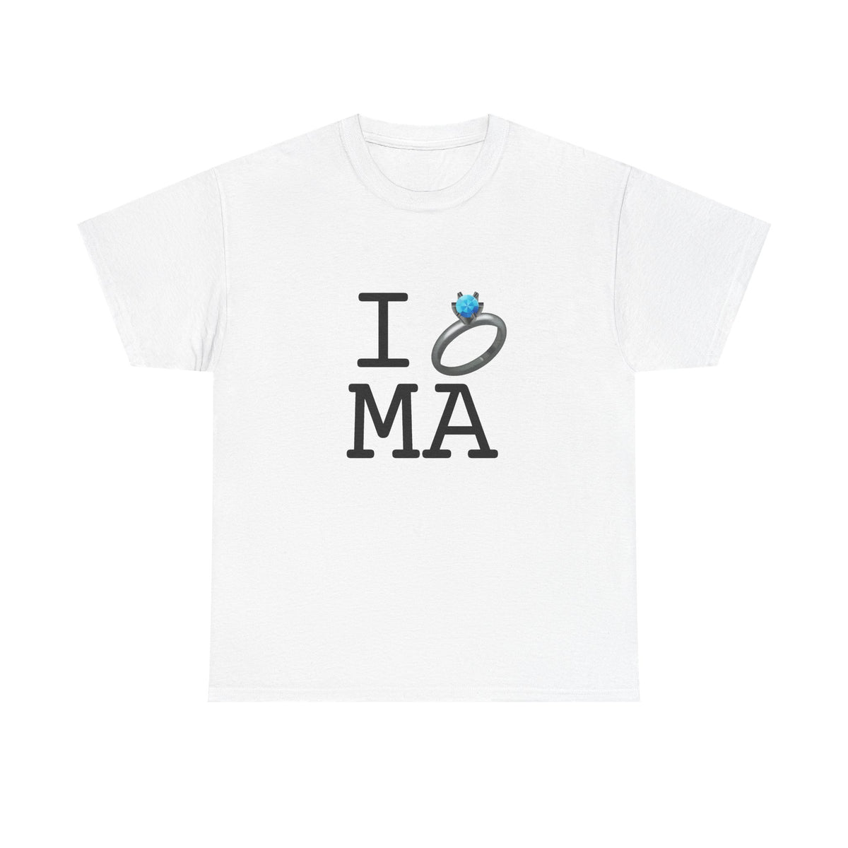 "I'm Married to (Diamond Ring) Massachusetts" Tee