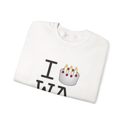 "I Birthday Cake Washington" Sweatshirt