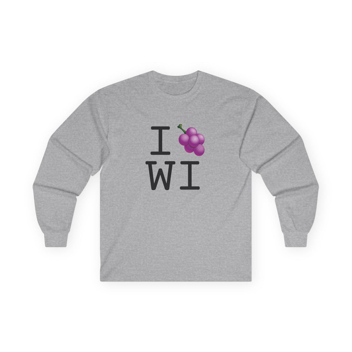 "I Grape Wisconsin" Long Sleeve Shirt