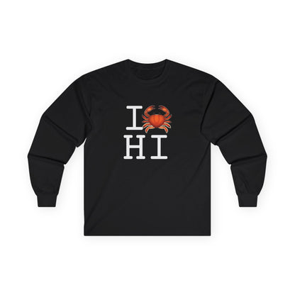 "I Crab Hawaii" Long Sleeve Shirt