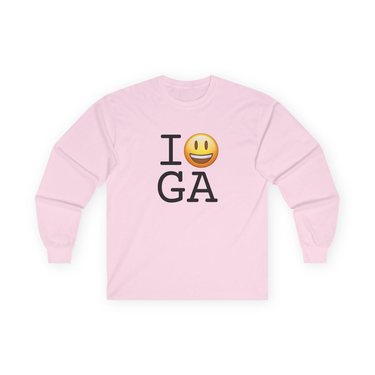 "I'm Happy about Georgia" Long Sleeve Shirt