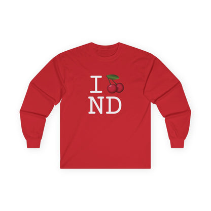 "I Cherry North Dakota" Long Sleeve Shirt