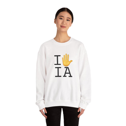 "I Stop (Raised Hand) Iowa" Sweatshirt