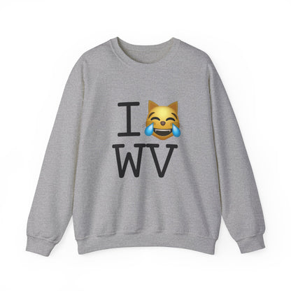 "I'm Laughing like a Cat at West Virginia" Sweatshirt