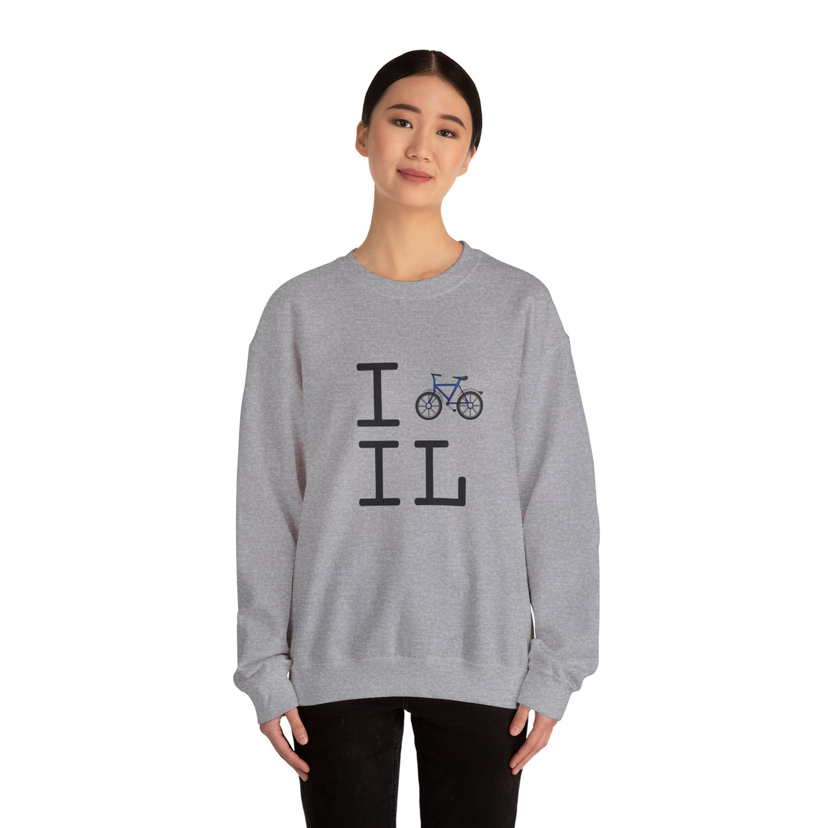 "I Bicycle Illinois" Sweatshirt