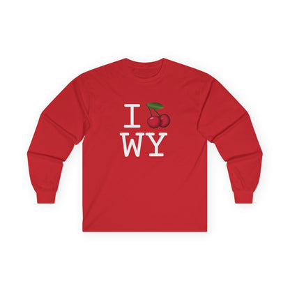 "I Cherry Wyoming" Long Sleeve Shirt