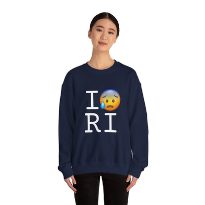 "I'm Anxiously Sweating in Rhode Island" Sweatshirt