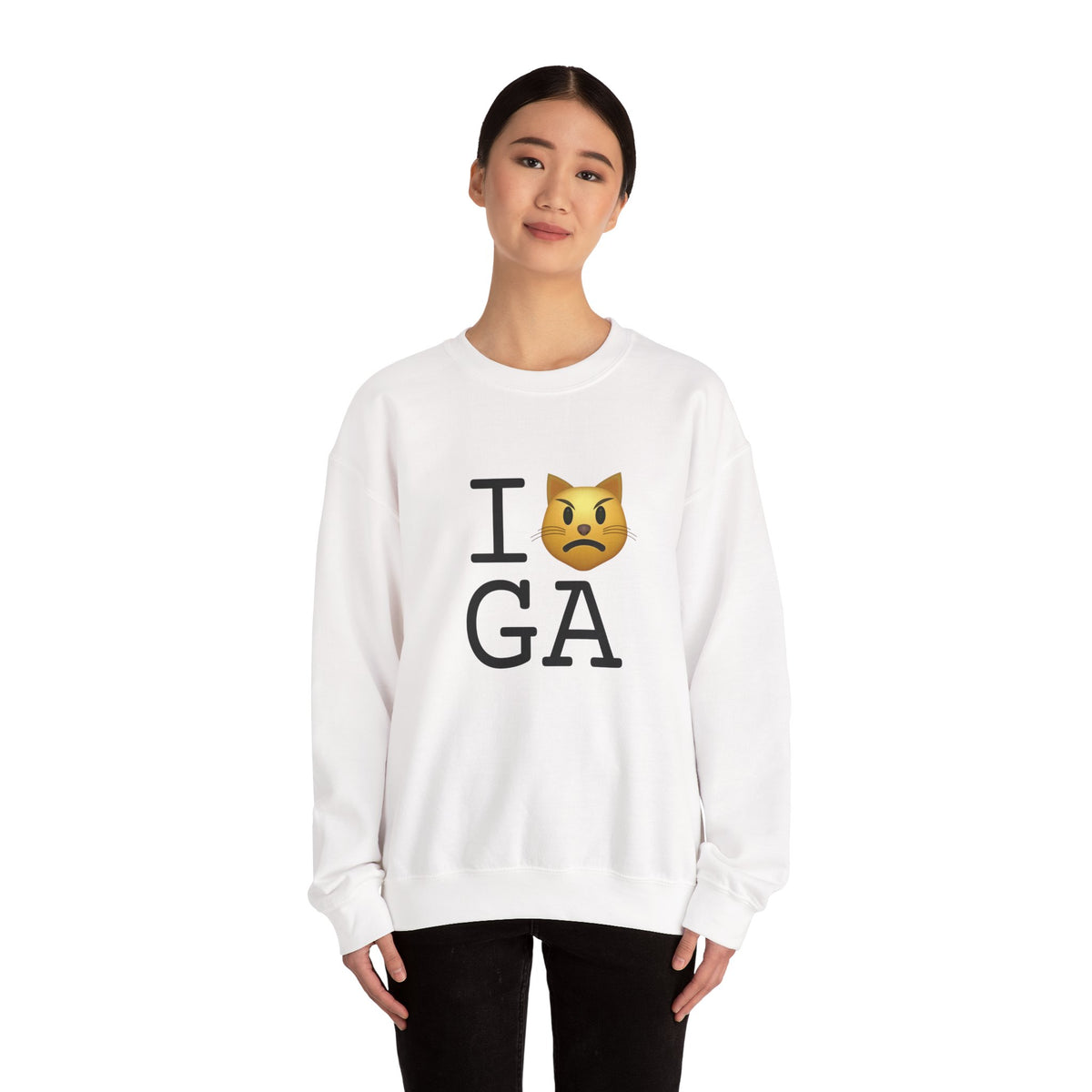 "I'm a Pouting Cat about Georgia" Sweatshirt