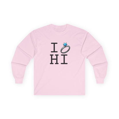 "I'm Married to (Diamond Ring) Hawaii" Long Sleeve Shirt