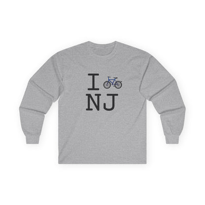 "I Bicycle New Jersey" Long Sleeve Shirt