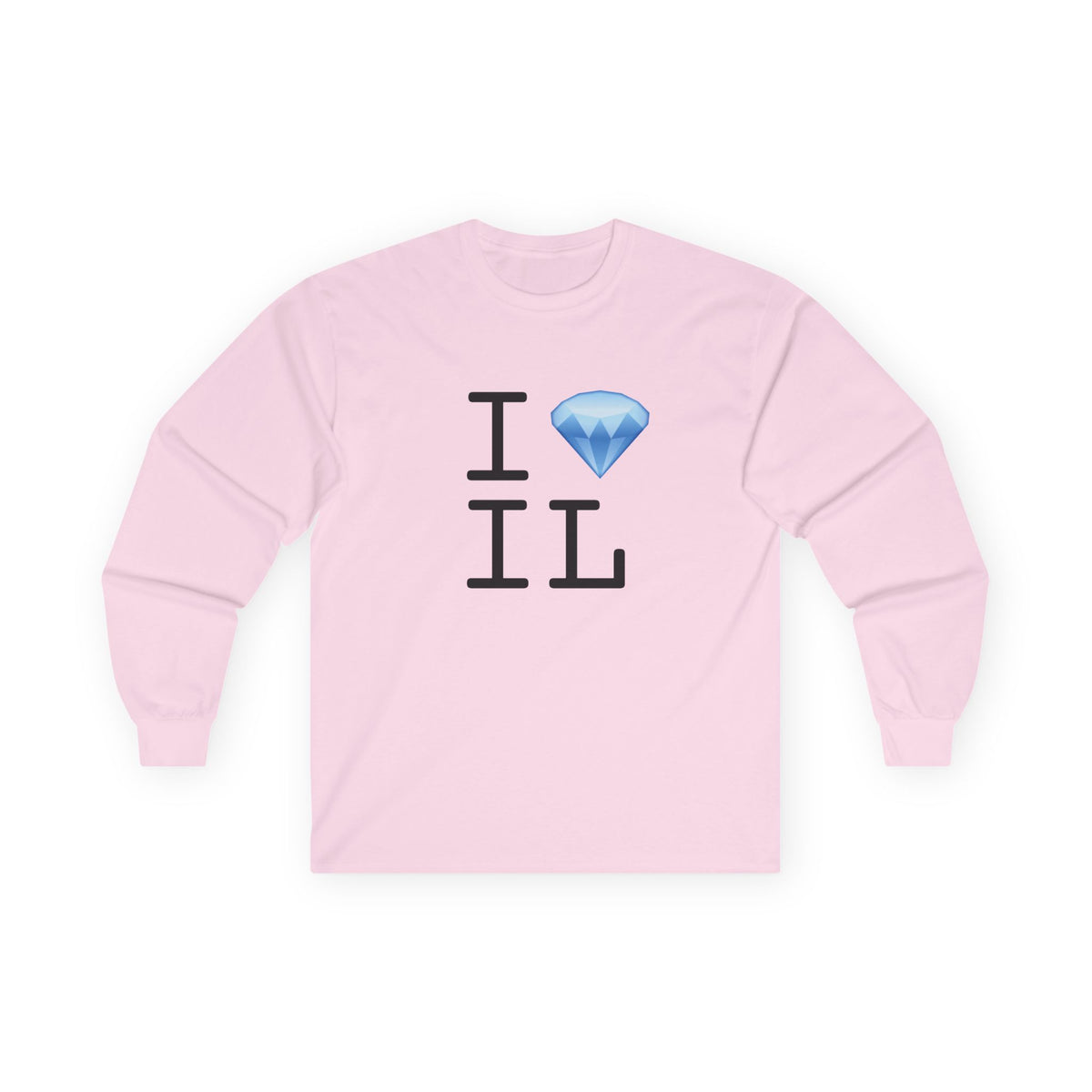 "I Diamond Illinois" Long Sleeve Shirt
