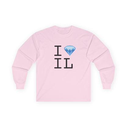 "I Diamond Illinois" Long Sleeve Shirt