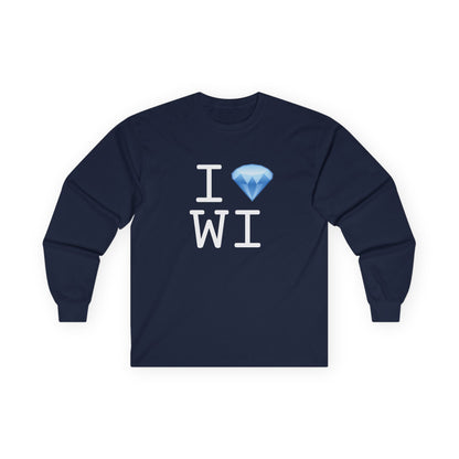 "I Diamond Wisconsin" Long Sleeve Shirt