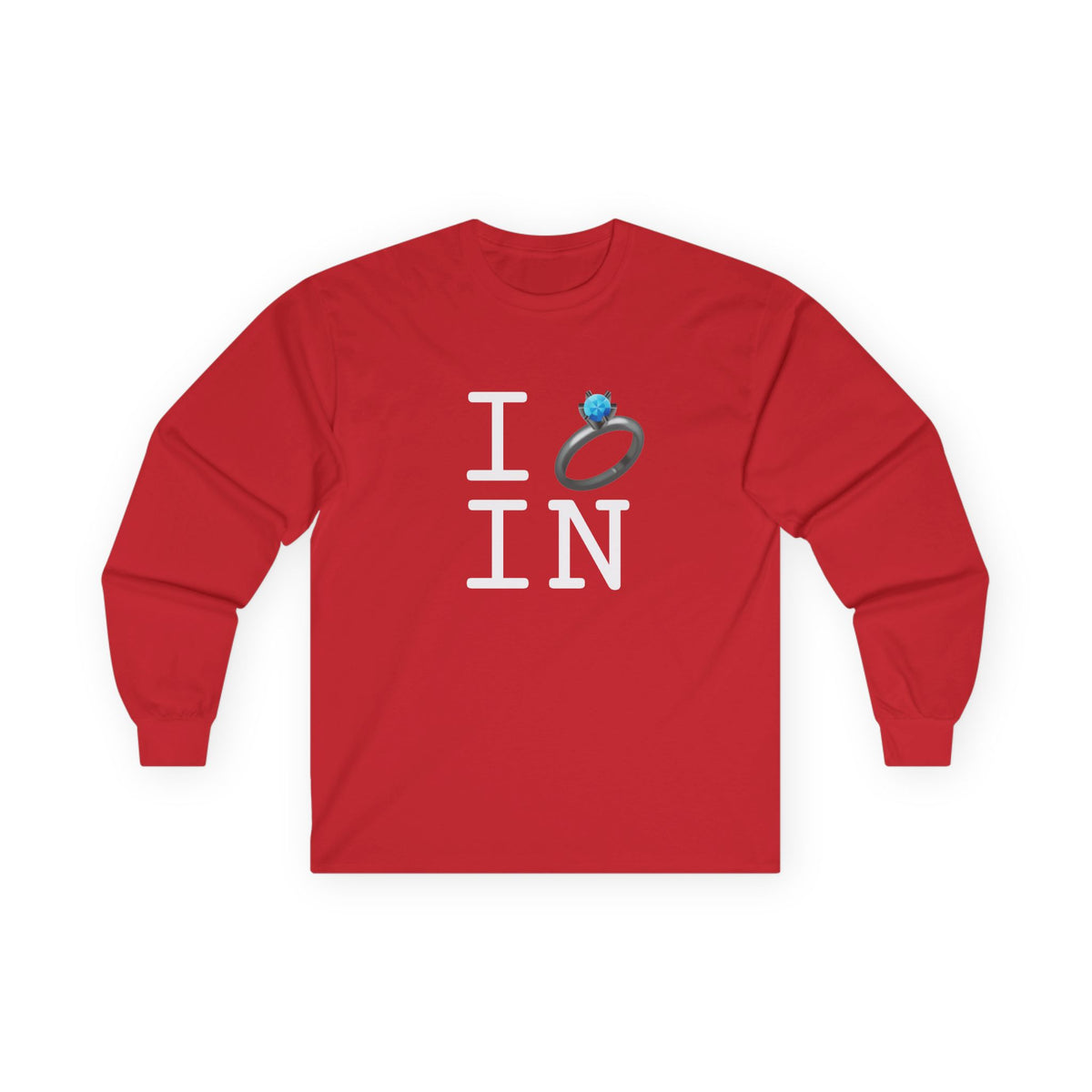 "I'm Married to (Diamond Ring) Indiana" Long Sleeve Shirt