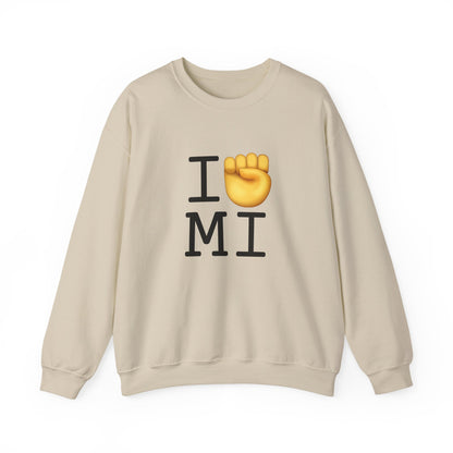 "I Raise my Fist with Michigan" Sweatshirt