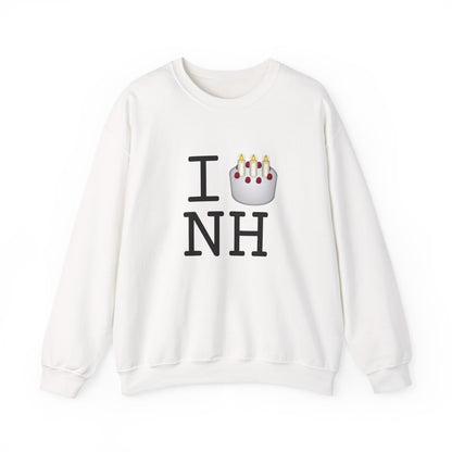 "I Birthday Cake New Hampshire" Sweatshirt