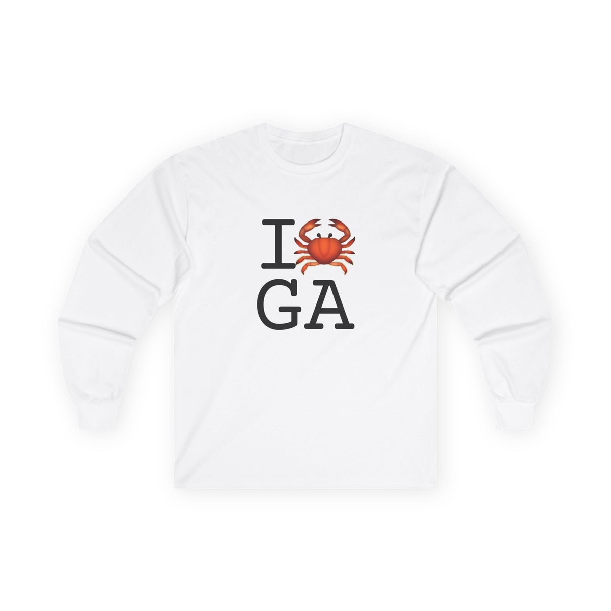 "I Crab Georgia" Long Sleeve Shirt