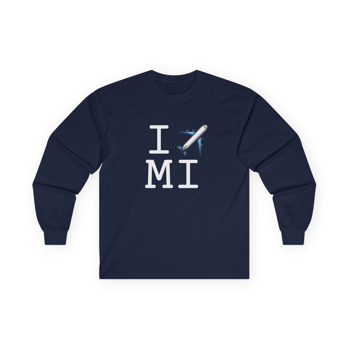 "I Fly Over Michigan" Long Sleeve Shirt