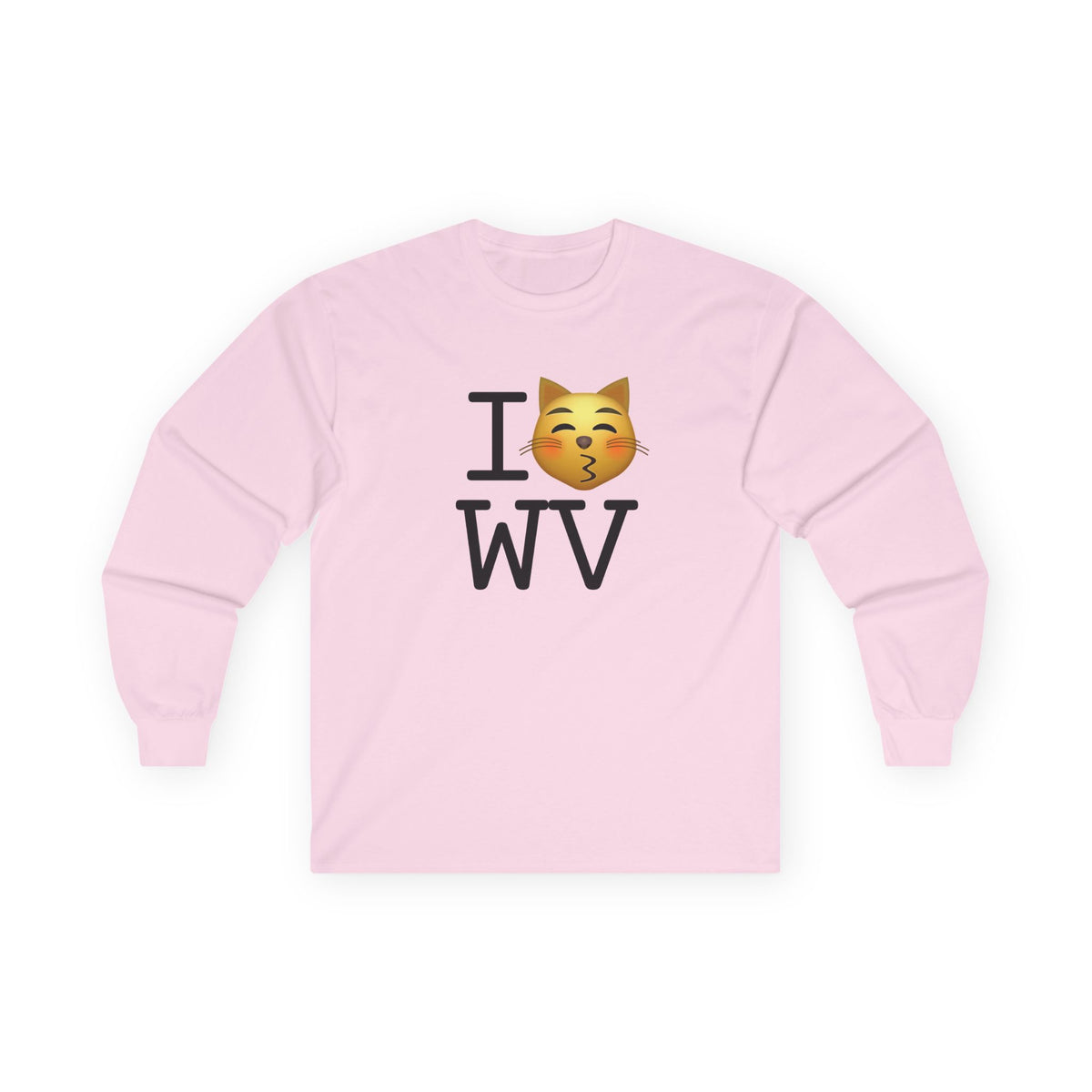 "I'm a Kissing Cat toward West Virginia" Long Sleeve Shirt