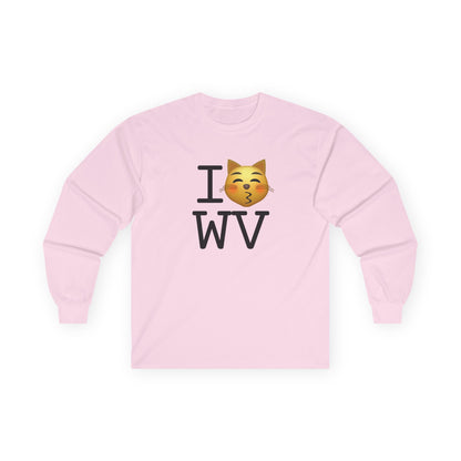 "I'm a Kissing Cat toward West Virginia" Long Sleeve Shirt