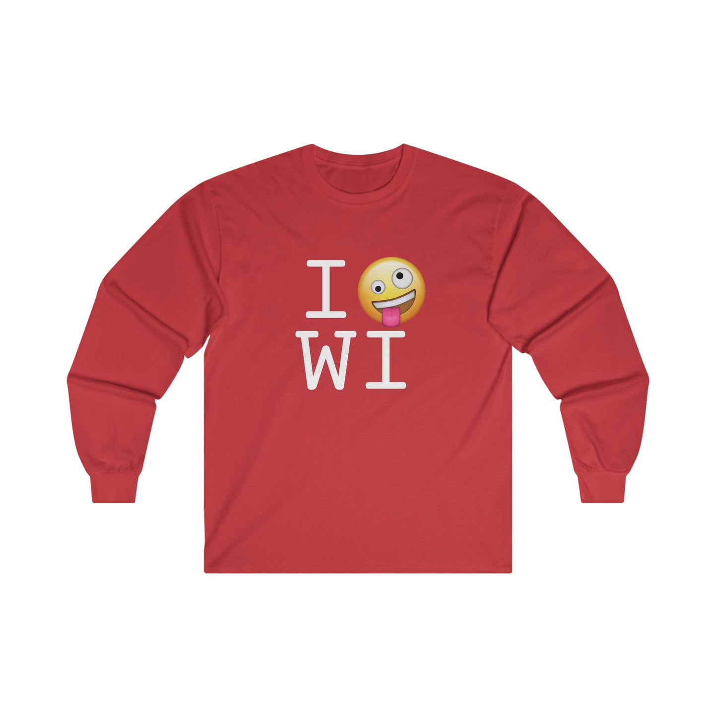 "I'm Crazy about Wisconsin" Long Sleeve Shirt