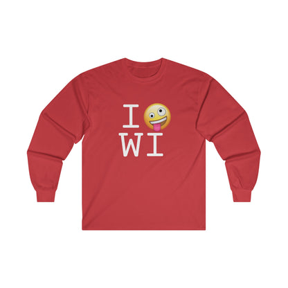 "I'm Crazy about Wisconsin" Long Sleeve Shirt