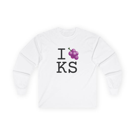 "I Grape Kansas" Long Sleeve Shirt