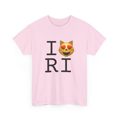 "I'm a Cat that Loves Rhode Island" Tee